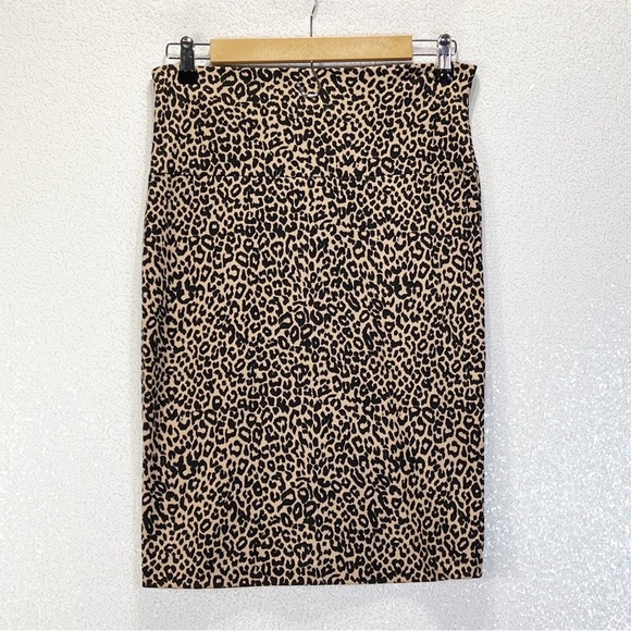 Vintage Leopard cheetah print pencil skirt size medium/ large - Picture 4 of 13